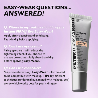 INSTANT FIRMX EYETEMPORARY EYETIGHTENER EASY-WEAR FORMULA